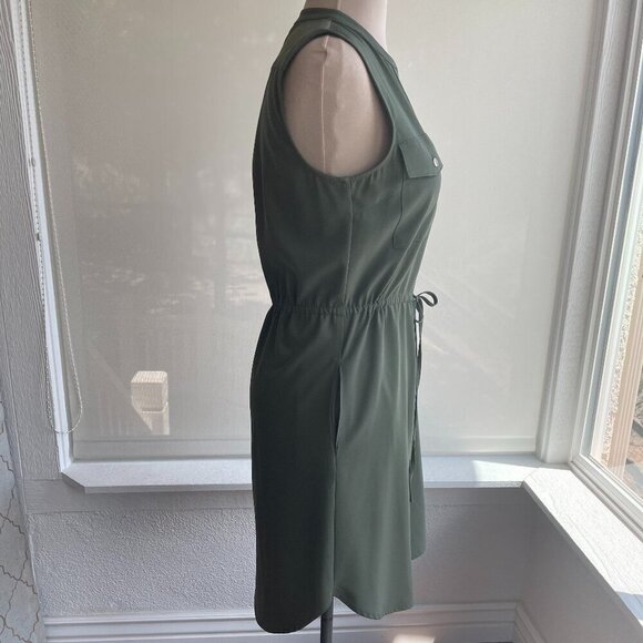 XOXO Olive Green Knee-Length Sleeveless Dress, Size S EUC - Picture 3 of 9